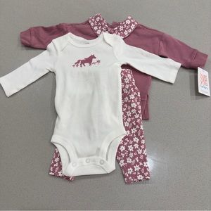 Carter's Just One You Baby Girls' Horse Top & Bottom Set - Purple 3 months